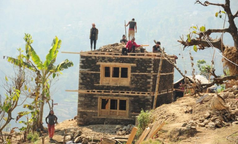 भूकम्पले भत्काएका ८० प्रतिशत घर पुननिर्माण