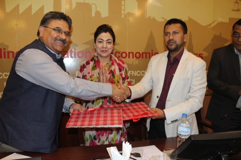 भारतीय मिलेनियल चेम्बर र उद्योग वाणिज्य महासंघवीच सहकार्यका लागि सम्झौता
