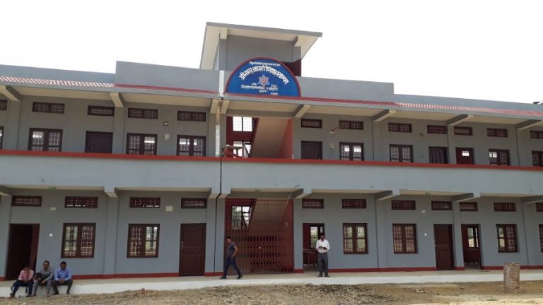भारतीय दूतावासले उदयपुरमा बनाईदियो १२ काेठे क्याम्पस भवन