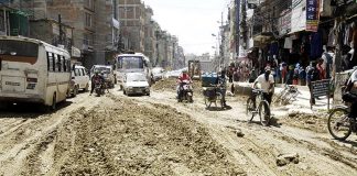 स्थानीयवासीकाे आन्दोलनपछि थली साँखु सडक तत्काल स्तरोन्नति गर्ने सहमति