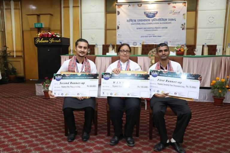 राष्ट्रिय कुक प्रतियोगितामा पहिलाे भइन्  प्रदेश ३ की सुनसरी नेपाली