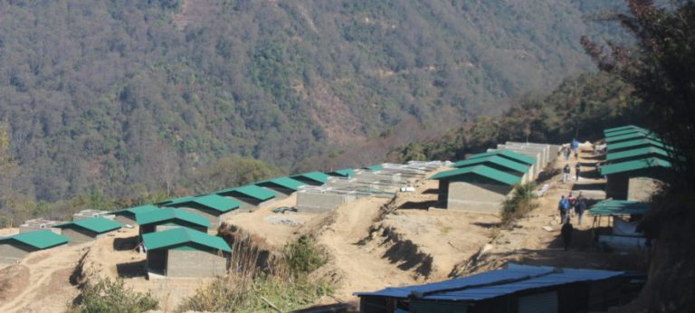 हेलम्बुमा भुकम्पपीडितकाे लागि एकीकृत बस्ती निर्माण सम्पन्न