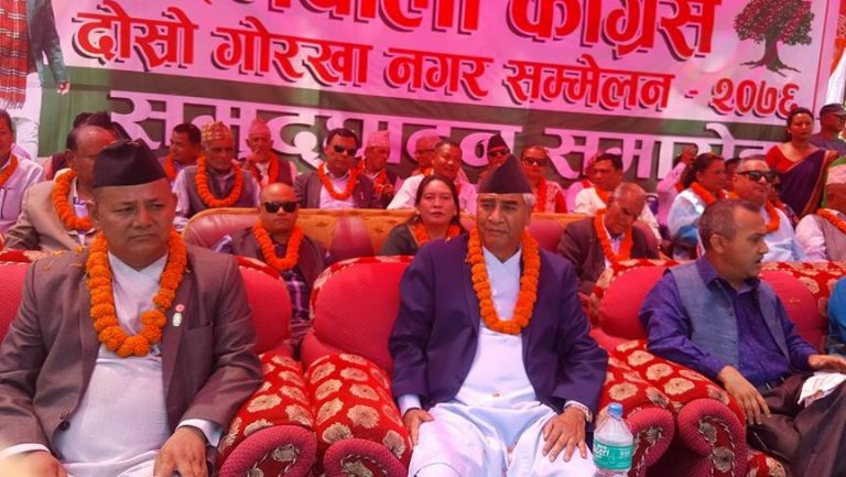 गाेरखा पुगेर देउवाले भने- बूढीगण्डकी आयोजना स्वदेशी लगानीमै बनाउनुपर्छ