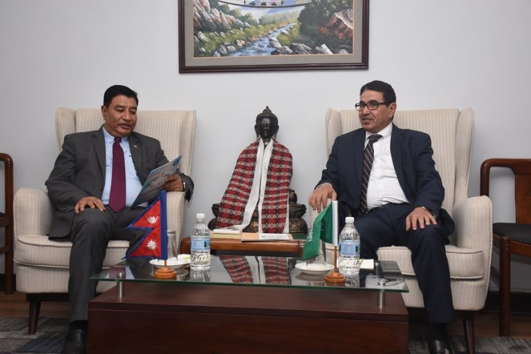 चेम्बर अध्यक्ष र साउदी राजदुत बिच भेटवार्ता, श्रम र लगानीका विषयमा छलफल