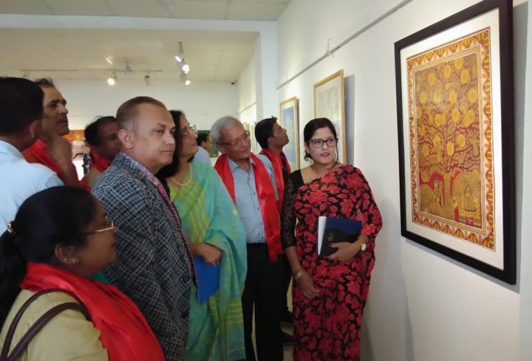 नेपाल आर्ट काउन्सिलमा बंगलादेश–नेपाल मित्रता कला प्रदर्शनी