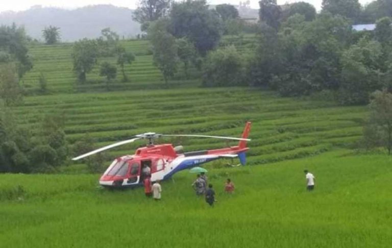 किन गरियो काभ्रेमा चार हेलिकोप्टरको आकस्मिक अवतरण ? यस्तो छ कारण