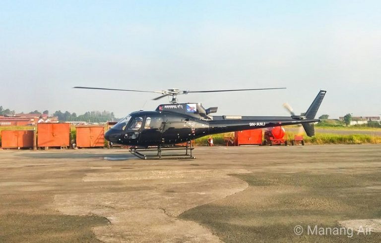 मनाङ एयरको नयाँ हेलिकोप्टरले थाल्यो ब्यवसायिक उडान
