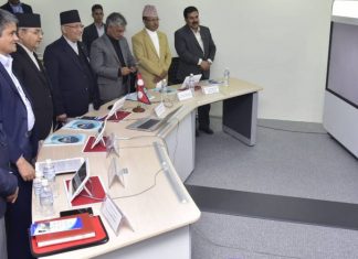 सिंहदरबारको ‘एक्सन रुम’ बाटै माथिल्लो त्रिशूली थ्री ए को उद्घाटन