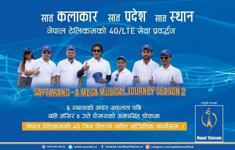 टेलिकमको २०० एमबी डेटा बोनस सहितको फोर जी सिम वितरण कार्यक्रम अन्तिम चरणमा