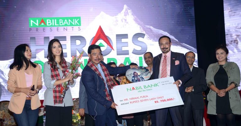 विश्व कीर्तिमानी आरोही निर्मल  पुर्जालाई ‘नविल हिरो’ उपाधि