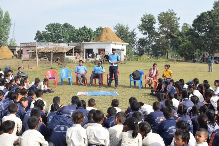 निजी विद्यालयमा लागूऔषध सम्बन्धी सचेतना अभियान