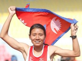 सन्तोषी श्रेष्ठ एथलेटिक्समा स्वर्ण जित्ने पहिलो नेपाली महिला