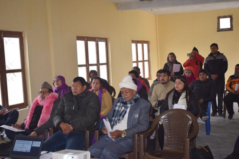 स्थानीय तहमा एकिकृत स्वास्थ्य तथा पोषण कार्यक्रमको दिगोपन सुनिश्चिता गोष्ठी