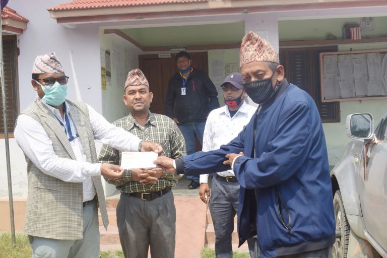 दोधारा चाँदनीको विपद् व्यवस्थापन कोषमा सन्तनिरंकारीद्धारा २० हजार