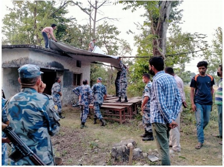 सीमामा थप कडाई: सशस्त्र प्रहरीले थप्यो अस्थायी पोष्ट