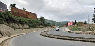 उपत्यका भित्रिने सवारी विषाणुरहित गर्न नागढुंगामा डिस्इन्फेक्सन टनेल