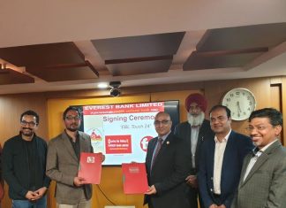 एभरेष्ट बैंक र एफवान सफ्टबीच सम्झौता, ‘ईबीएलटच २४’ मा थपिए नयाँ सुविधा