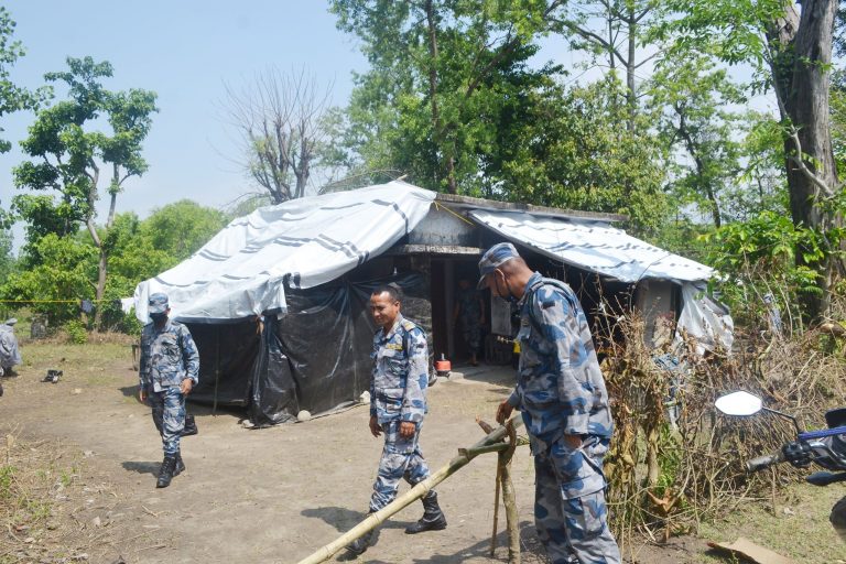अस्थायी बेस क्याम्प खडा गरेर सीमा क्षेत्रको निगरानी