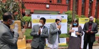 आईएनजीओले गरे सरकारलाई साढे ४ करोडको मेडिकल सामग्री सहयोग