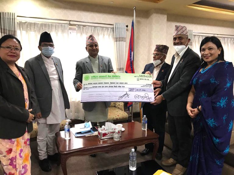 सहकारी अभियानबाट कोरोना कोषमा २७ लाख जम्मा, हालसम्म सहकारीले १० करोड दिए