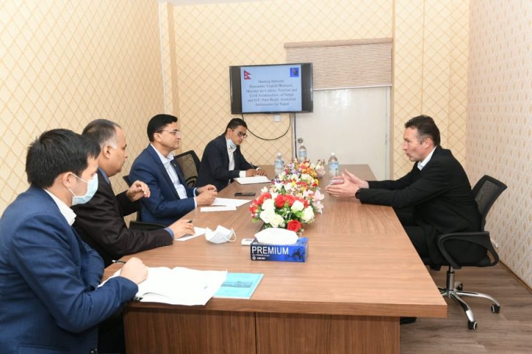 अष्ट्रेलिया–नेपालवीच व्यावसायिक उडानको पहल गर्न राजदूत बडको प्रतिवद्धता