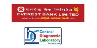 पीसीआर परीक्षणका लागि एभरेष्ट बैंकद्धारा सेन्ट्रल डायग्नोस्टिक ल्याबोरेट्रीसँग सहकार्य