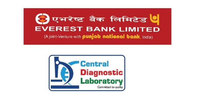 पीसीआर परीक्षणका लागि एभरेष्ट बैंकद्धारा सेन्ट्रल डायग्नोस्टिक ल्याबोरेट्रीसँग सहकार्य