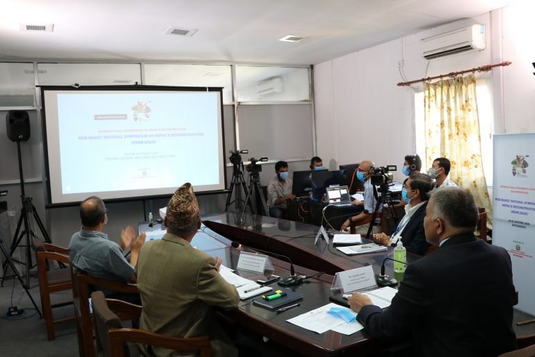 Virtual national symposium on post-quake reconstruction begins