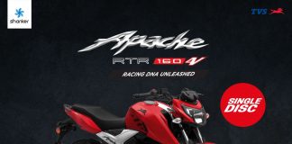 अपाचे आरटीआर १६० दराजमार्फत सार्वजनिक, पहिलो साता १४ हजार छुट