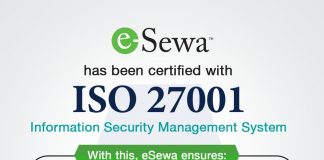 इसेवाले पायो आइएसओ २७००१ः २०१३ प्रमाणपत्र