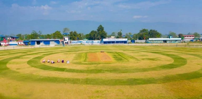 फोटोमा निर्माणाधीन `गौतम बुद्ध अन्तराष्ट्रिय क्रिकेट रंगशाला` (फोटो फिचर)