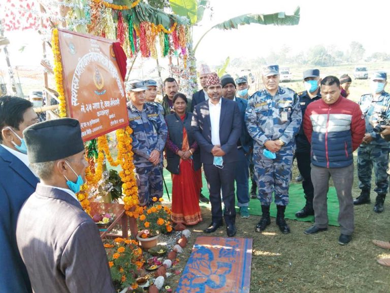 दोधाराको कुतियाकवरमा सशस्त्र प्रहरी बलको बिओपी स्थापना