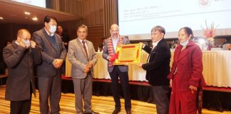 उद्योग वाणिज्य महासंघका पदाधिकारीलाई निर्माण व्यवसायी महासंघको सम्मान