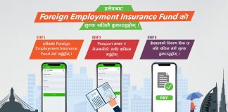 वैदेशिक रोजगारीमा जानेले बीमा र कल्याणकारी कोषको रकम इसेवाबाट भुक्तानी गर्न सक्ने