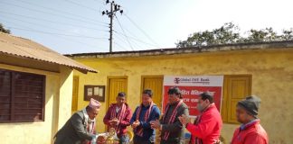 पाल्पाको हुमिनमा ग्लोबल आइएमई बैंकको शाखारहित बैंकिङ्ग सेवा