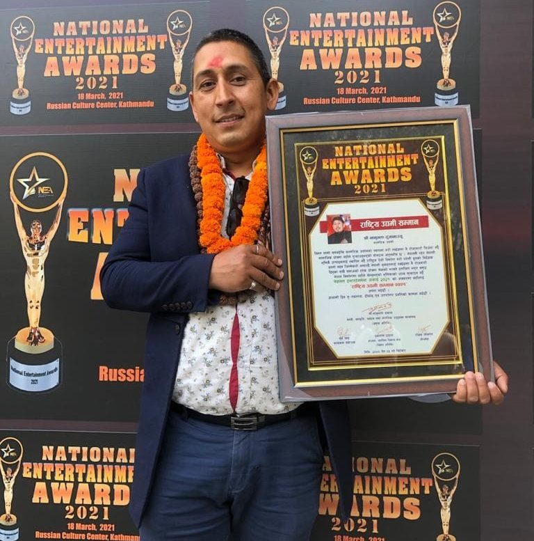 ‘राष्ट्रिय उद्यमी सम्मान’ बाट युवा उद्यमी भानुभक्त ढुंगाना सम्मानित