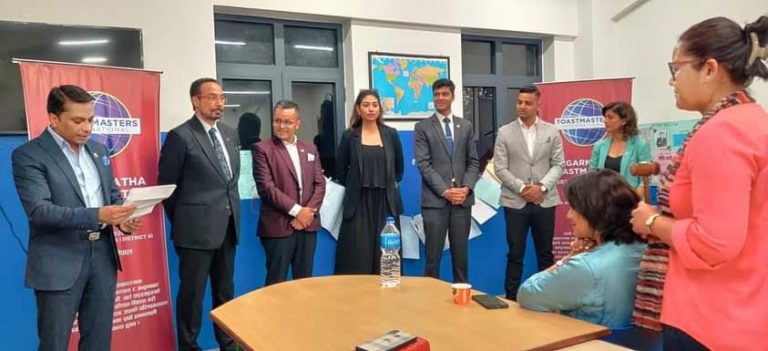 नेपाली भाषाको सगरमाथा टोस्टमास्टर्स क्लब स्थापना, अध्यक्षमा अनिलकेशरी शाह