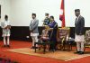 नवनियुक्त कानूनमन्त्री गोविन्द बन्दीले लिए शपथ