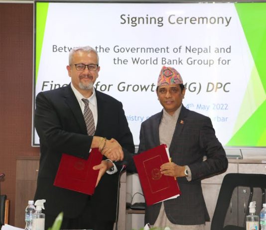वित्तीय क्षेत्र सदृढीकरणका लागि विश्व बैंकले नेपाललाई १८ अर्ब ३६ करोड ऋण दिने