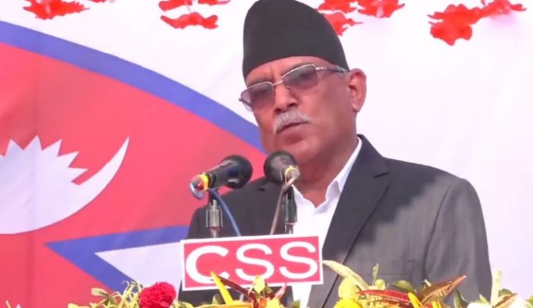 भरतपुरका कांग्रेसलाई प्रचण्डले भने-‘गठबन्धन राष्ट्रिय आवश्यकता हो भनेर हँसिया हथौडामा भोट नहाले देश दुर्घटनामा जान्छ’