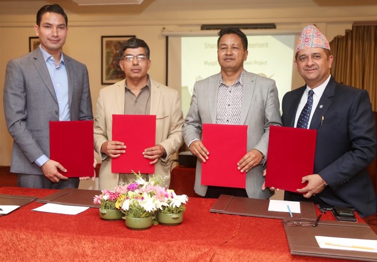म्याग्दी खोलाको प्रवद्र्धक हाइड्रो भिलेजमा एचआइडिसिएलको २० प्रतिशत लगानी