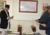 राष्ट्र बैंकका सञ्चालकद्वय सिवाकोटी र आचार्यद्वारा शपथ ग्रहण