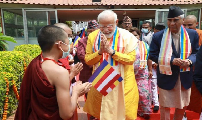 मोदीले भने ‘नेपाल प्राचिन सभ्यताको प्रतिक हो, बुद्धको जन्मभूमि आउँदा छुट्टै आनन्द आउँछ’