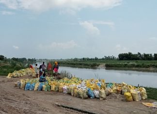 अठार नम्वर पिल्लर बस्तीमा जैविक तटबन्ध निर्माण सम्पन्न, स्थानीयमा खुशीयाली