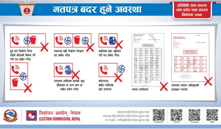 कुन कुन अवस्थामा हुन्छ मत बदर, सही तरिकाले मतदान कसरी गर्ने  ?