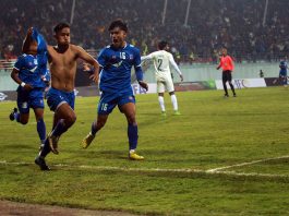 नेपाल-पाकिस्तान मैत्रीपूर्ण फुटबल: अञ्जनको गोलमा नेपाल विजयी