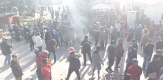 थापाथली झडपमा नगर प्रहरी प्रमुखसहित ३६ प्रहरी घाइते