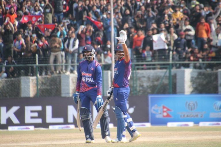 ‘आइसीसी विश्वकप लिग टू’मा नेपालको ऐतिहासिक जित