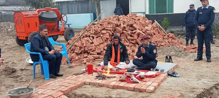 दोधारा चाँदनी ईलाका प्रहरी कार्यालयको नयाँ भवनको शिलान्यास