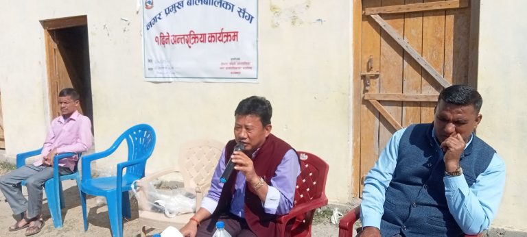 शैक्षिक अवस्था सुुधारका लागि विद्यार्थीसँग मेयर लिम्बुको प्रत्यक्ष अन्तरक्रिया